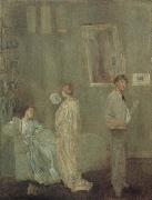 James Abbot McNeill Whistler The Artist s Studio oil painting